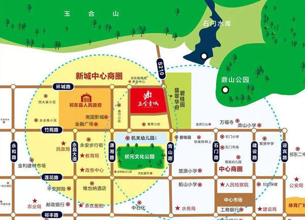 金鼎江山地处新老城区交汇的黄金地段&mdash;&mdash;竹苑路