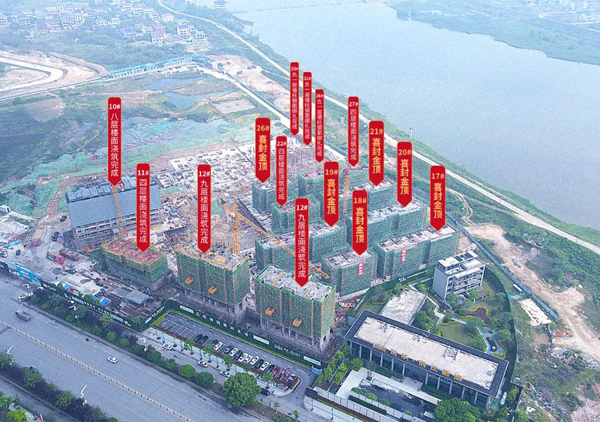 汨罗东华滨江新城：施工进度与项目情况一览
