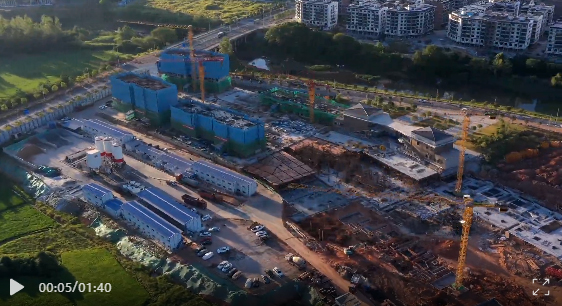 年底来时：平江金润湾南苑项目施工进度如下