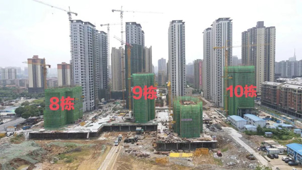 从外架拆除到外墙完工，承龙大名城施工进度全览