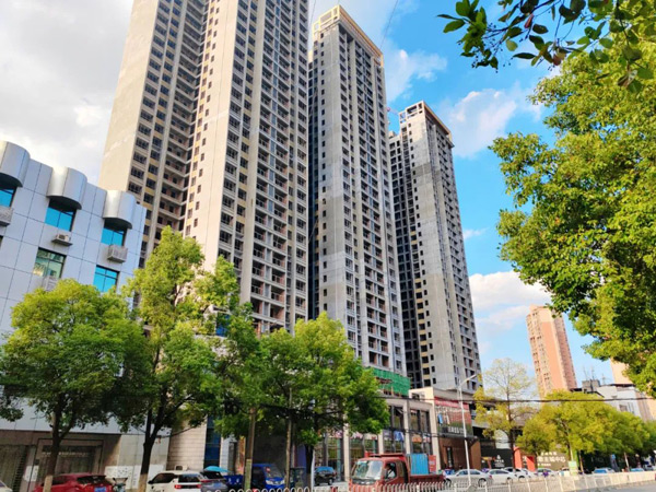 耒阳万顺壹品：施工现场火热，一期1-2#栋进度亮眼