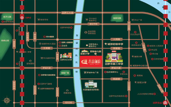 汨罗主城区准现房｜水韵澜庭，首付3万起，享一城繁华与书香