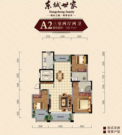 石门县东城世家A2户型