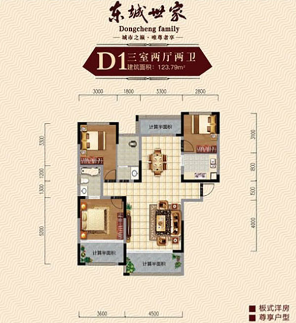 石门县东城世家D1户型