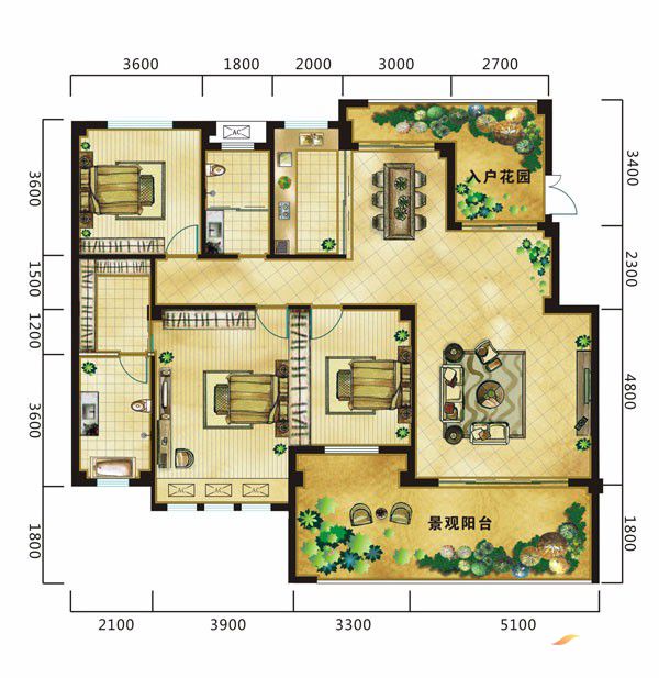安乡县汇金国际城A户型
