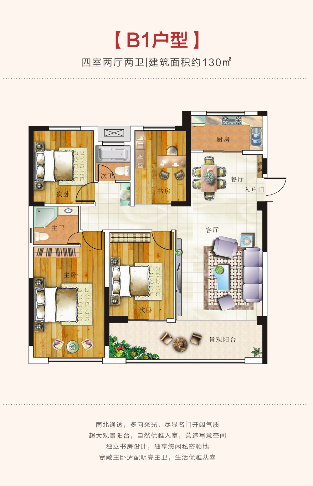 安乡县国府大院B1户型