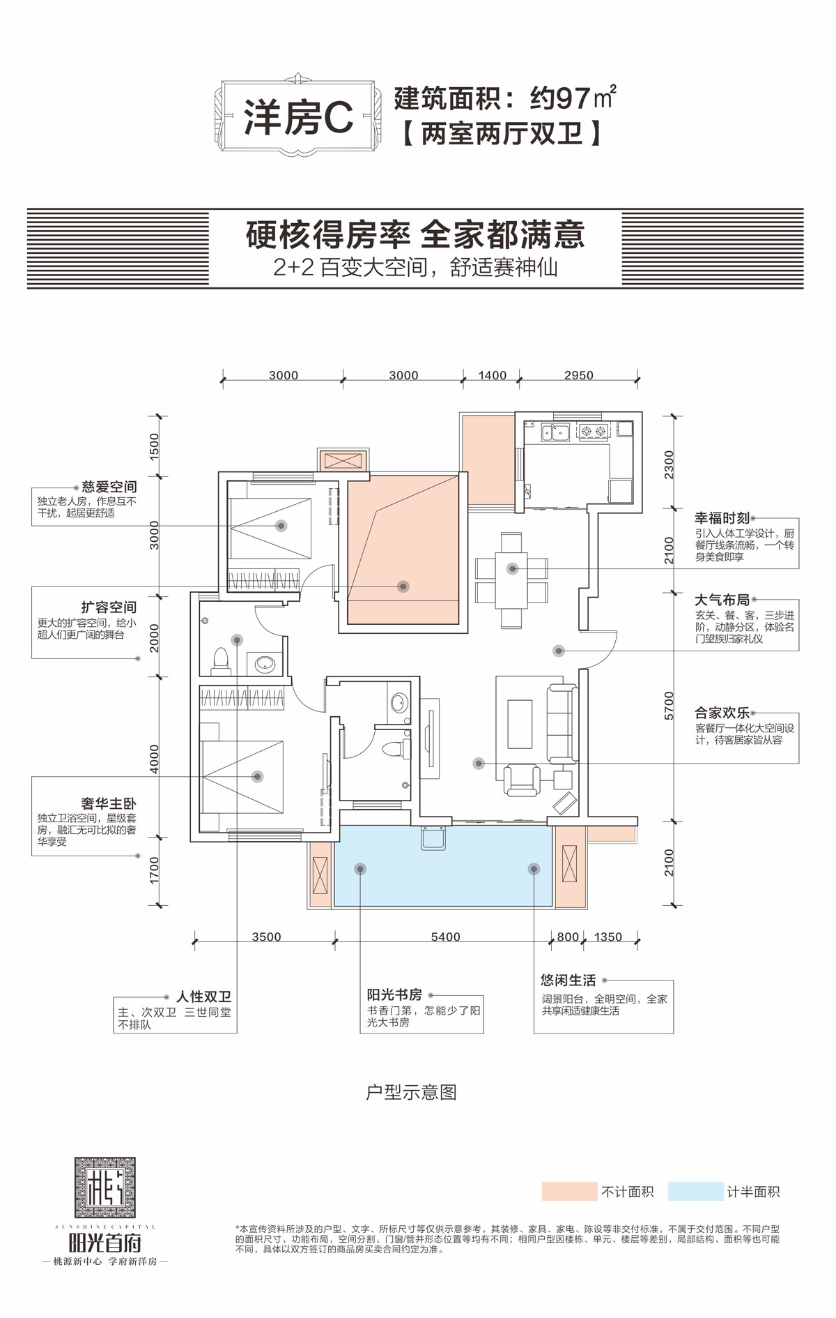 桃源县阳光首府洋房C户型