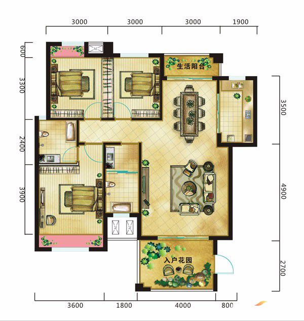 安乡县汇金国际城C户型