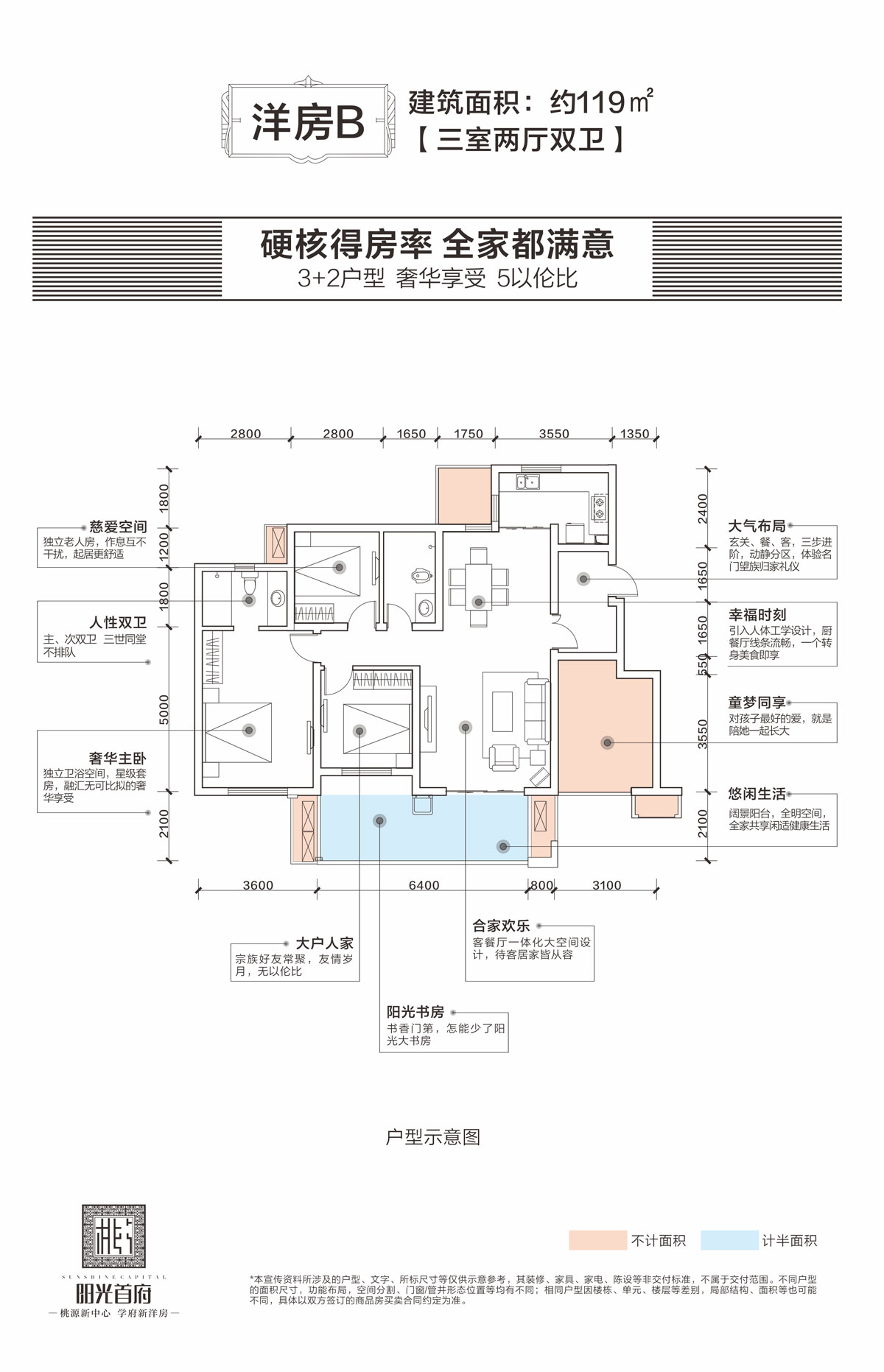 桃源县阳光首府洋房B户型