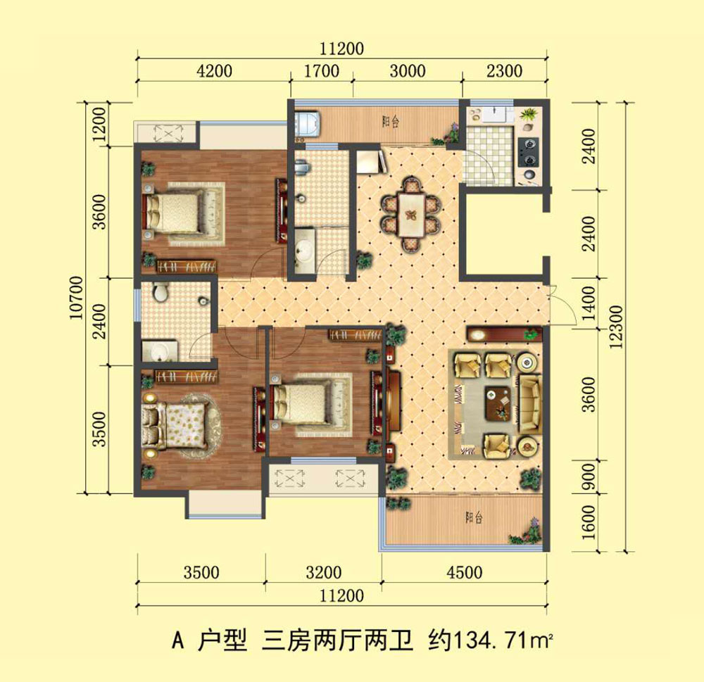 桃源县幸福公园A户型
