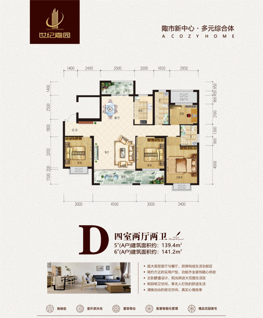 桃源县世纪嘉园D户型