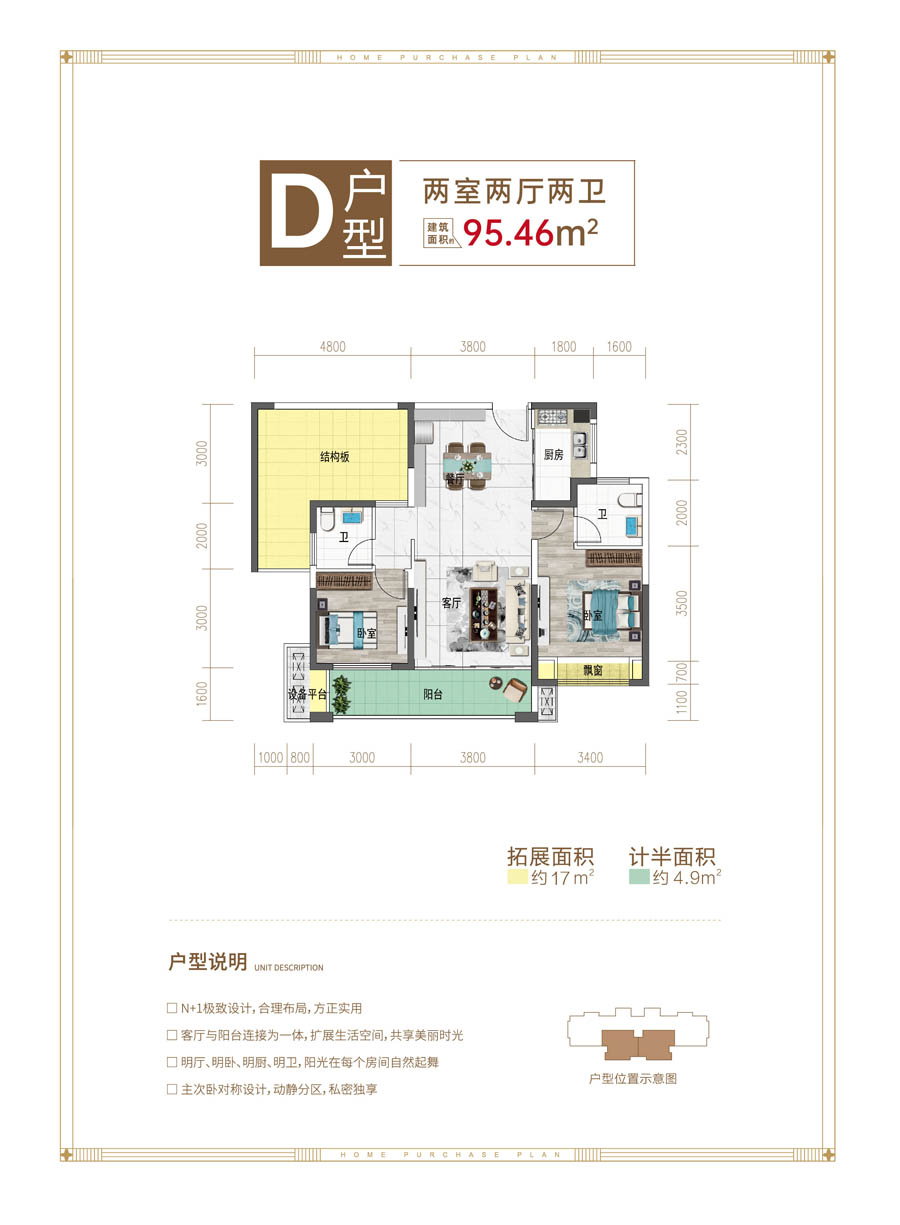 桃源县世纪鑫城D户型