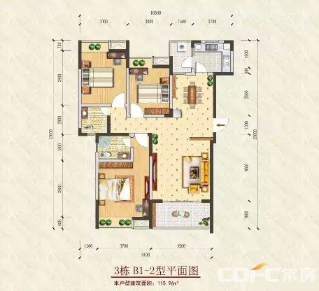 临澧县第一书香B1-2户型