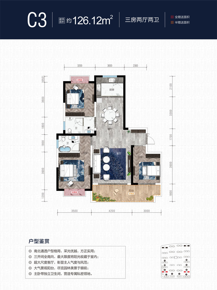 临澧县桂发御园C3户型