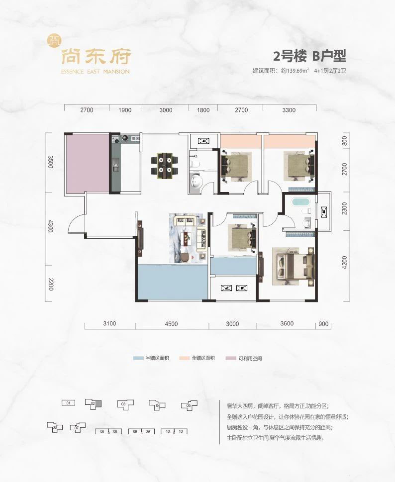 澧县尚东府2栋B户型