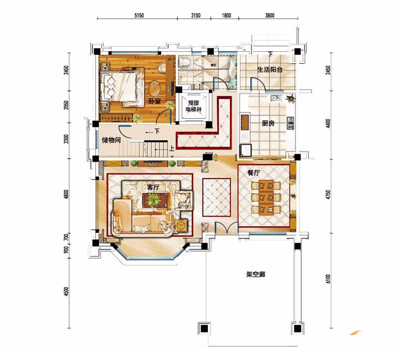 常德市碧桂园BJ450S户型1F