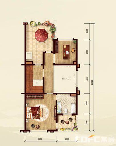 常德市天利天鹅湾二期天利天鹅湾二期双拼楼四层