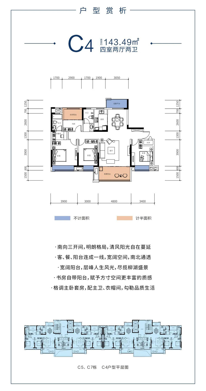 常德市柳玥台C4户型