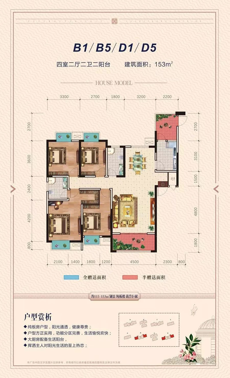 沅江市云鼎鑫城B1B5D1D5户型