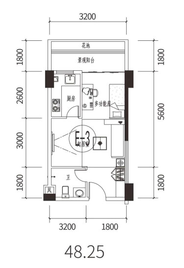 桃江县清华府F户型