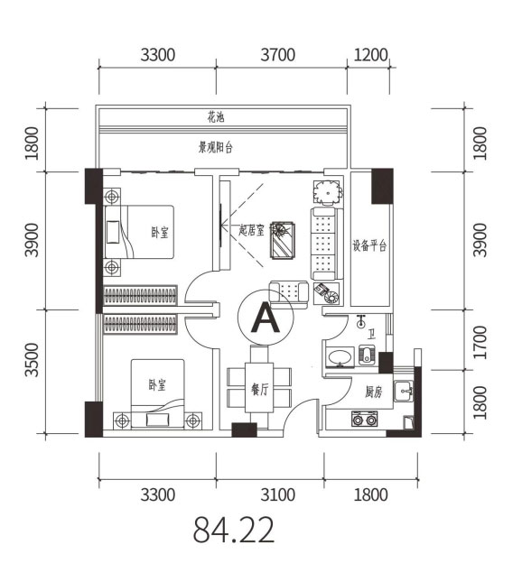 桃江县清华府C户型