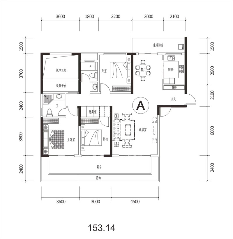 桃江县清华府A户型