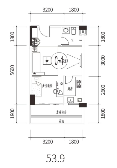 桃江县清华府E户型