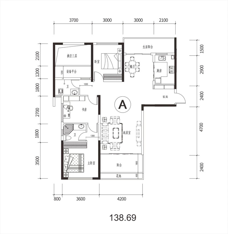 桃江县清华府B户型