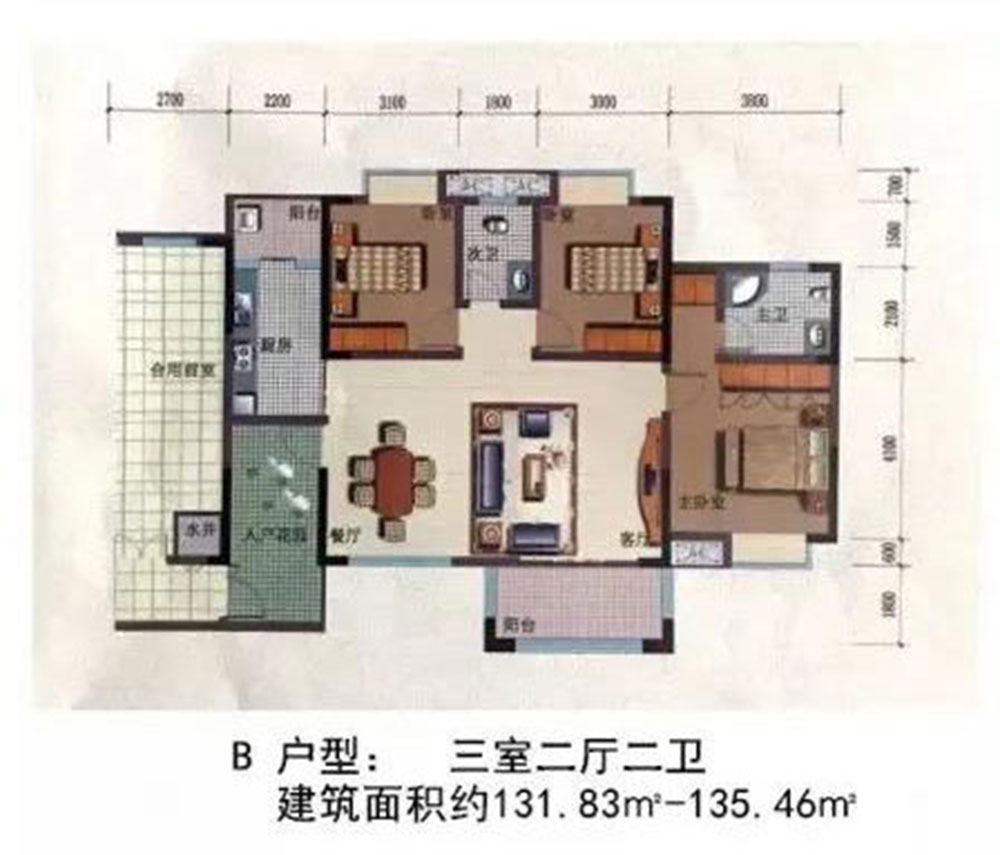 南县学府御园B户型