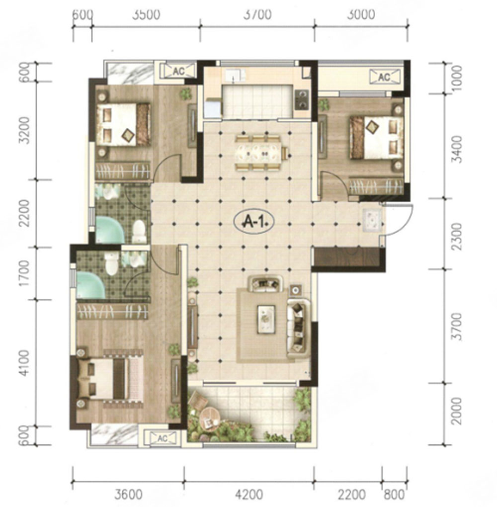 桃江县上海佳苑A1户型