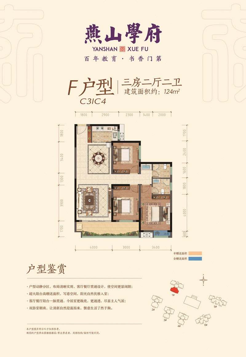 南县燕山学府F户型