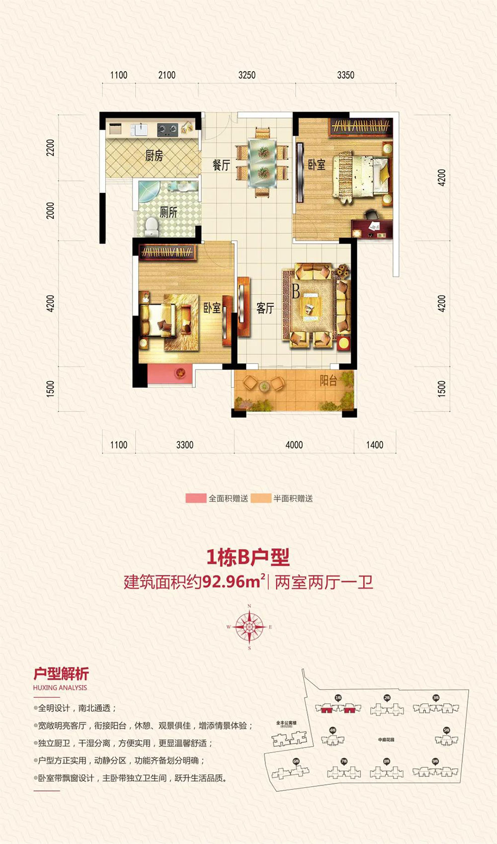 赫山区盛益幸福家园B户型