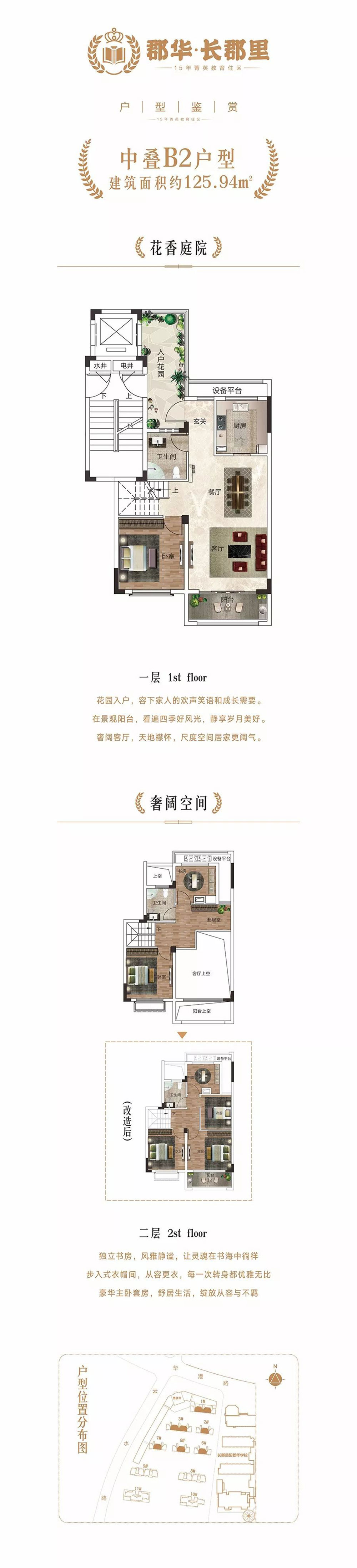 云溪区郡华长郡里中叠B2户型