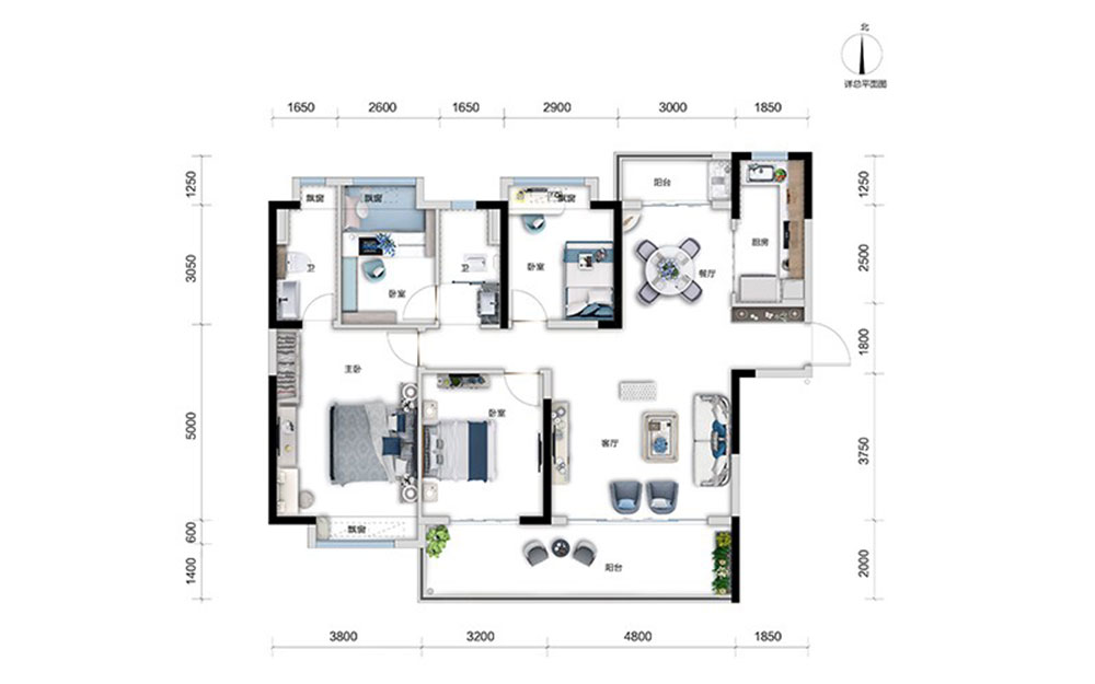 高新区碧桂园华府C户型