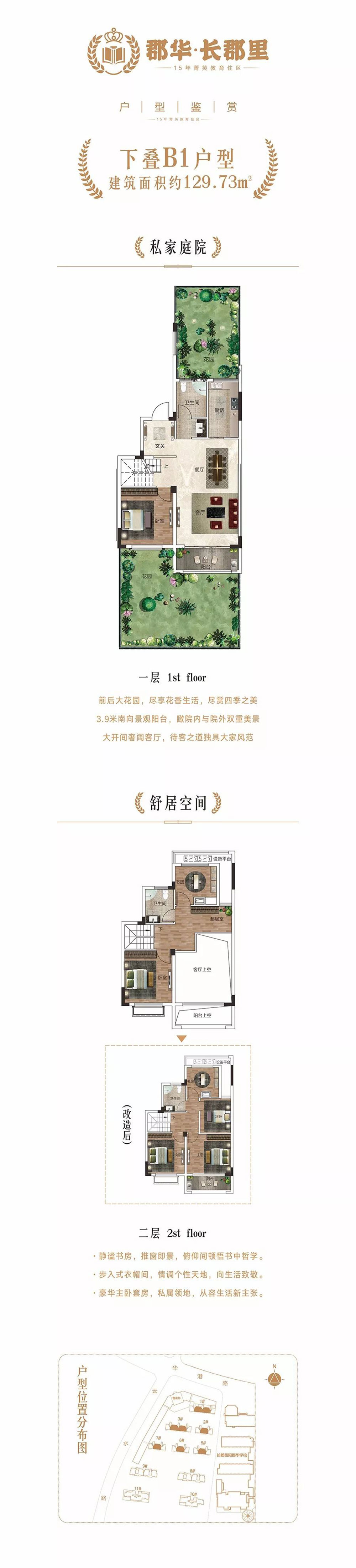 云溪区郡华长郡里下叠B1户型