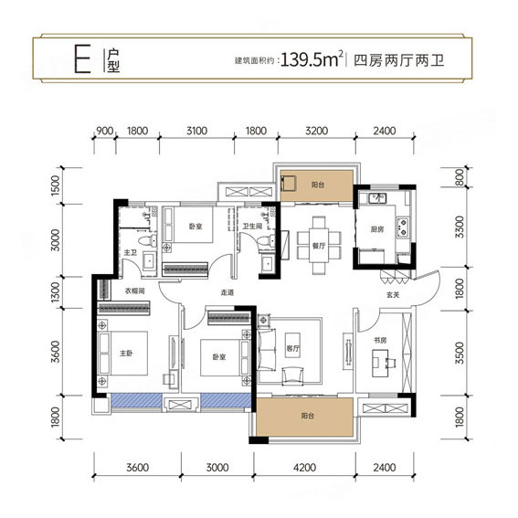 高新区保利时光印象E户型