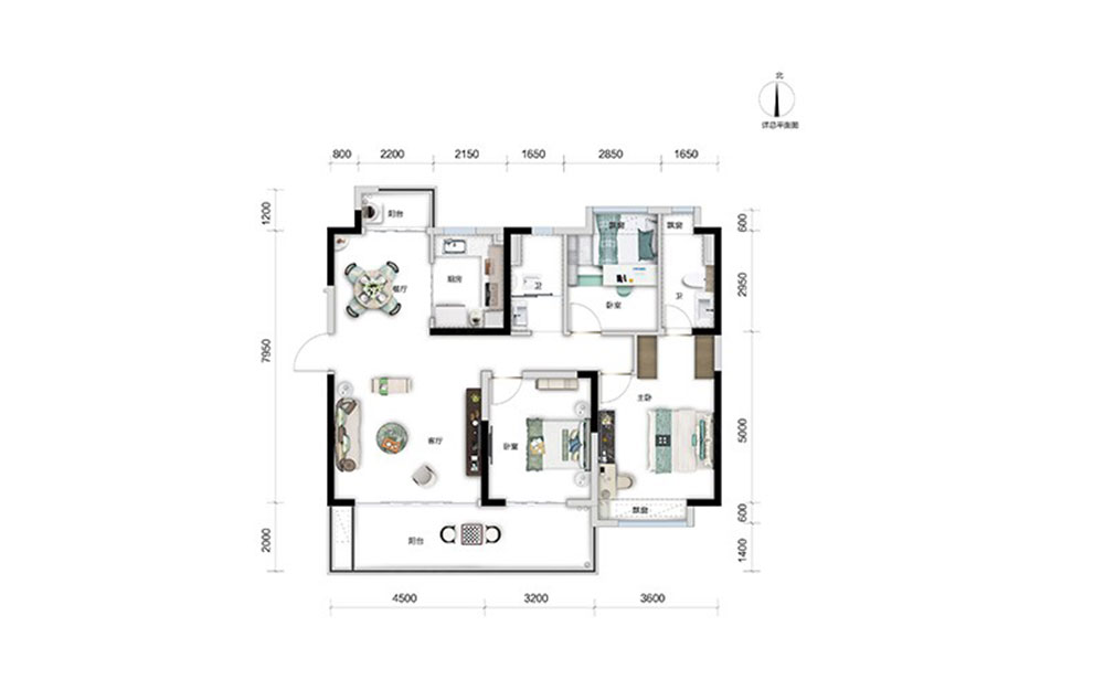 高新区碧桂园华府A户型