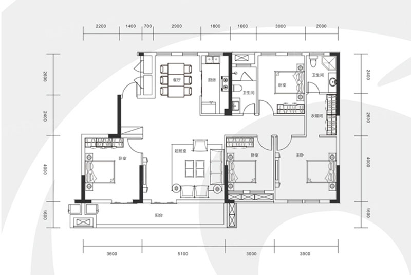 岳阳楼区智慧新城D户型