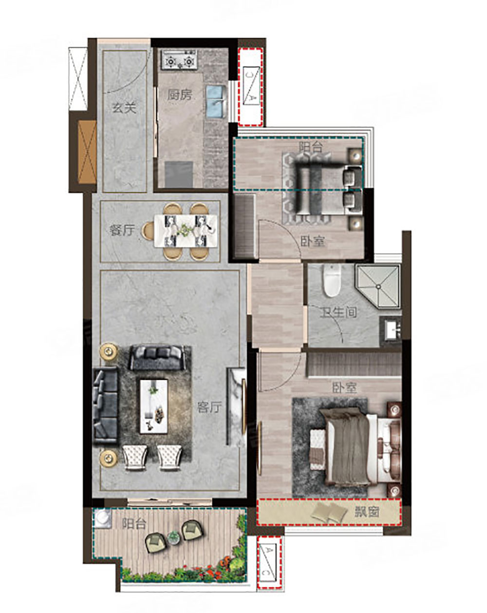 岳阳县大唐世家A户型