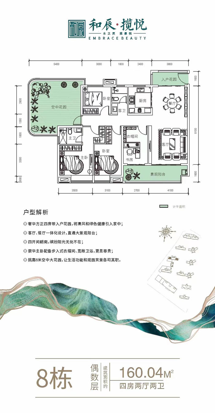 岳阳楼区和辰揽悦8栋户型
