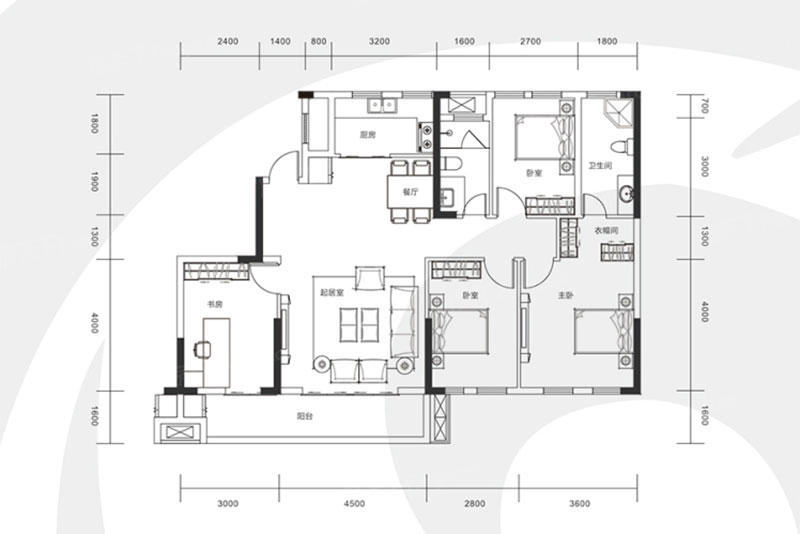 岳阳楼区智慧新城BC户型