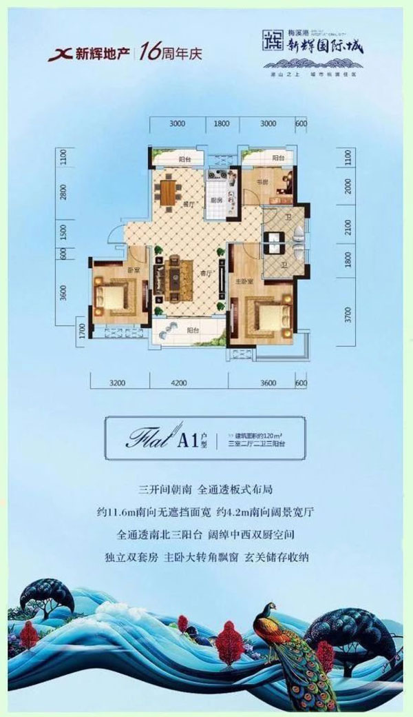 岳阳楼区新辉国际城A1户型