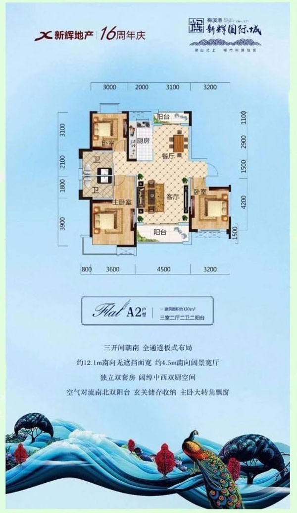 岳阳楼区新辉国际城A2户型