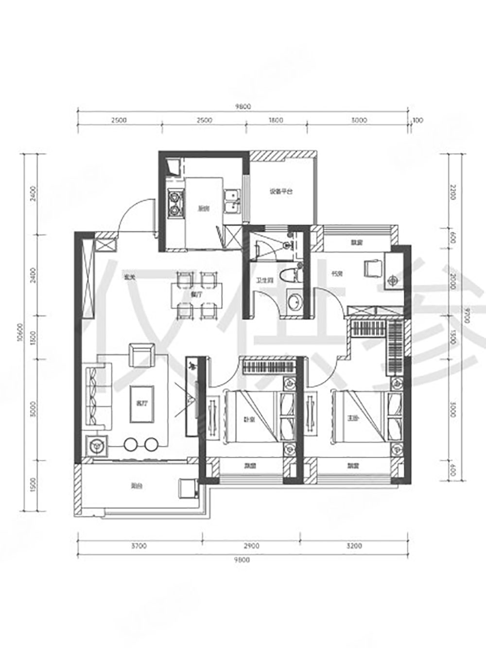 岳阳楼区金茂洞庭生态创新城A户型