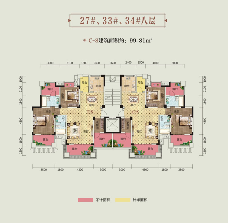 岳阳楼区富兴御城C-8户型