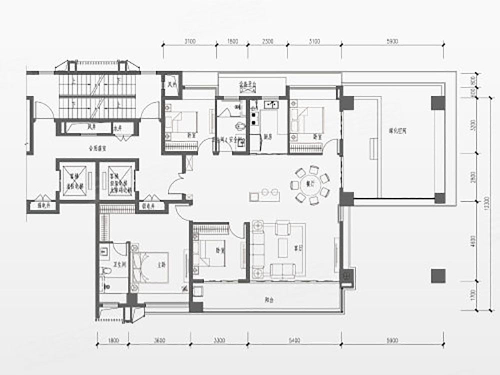 岳阳楼区金茂洞庭生态创新城B2大平层