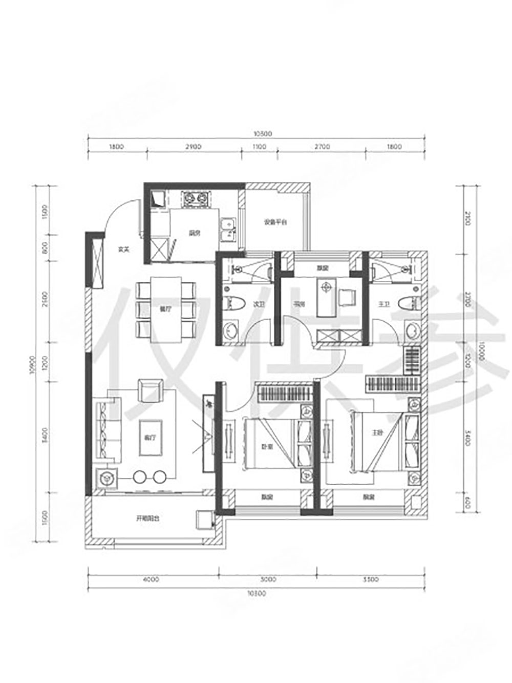 岳阳楼区金茂洞庭生态创新城B户型