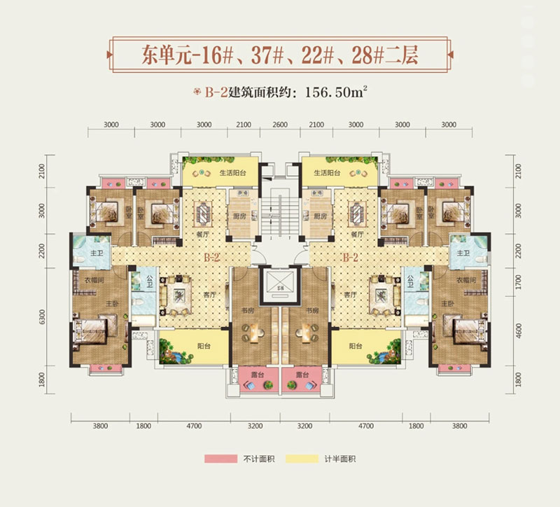 岳阳楼区富兴御城B-2户型