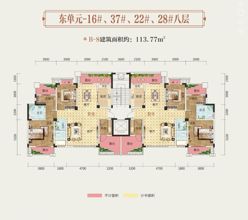 岳阳楼区富兴御城B-8户型