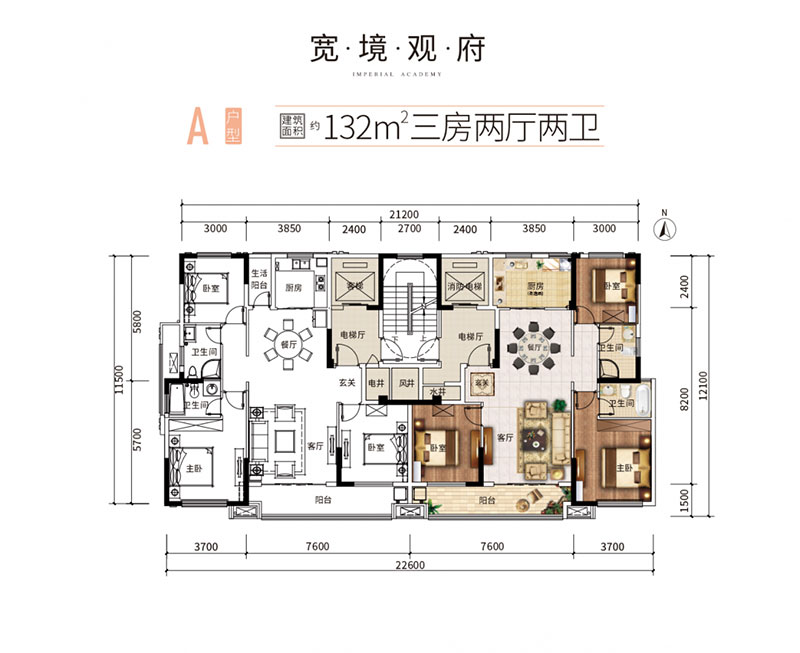岳阳楼区富兴学府A户型